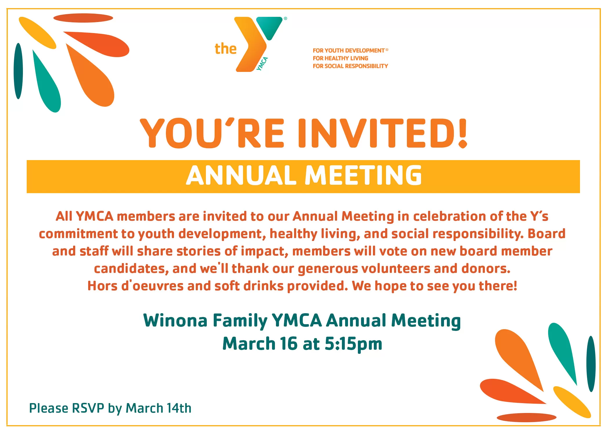 Annual Meeting Winona Family YMCA