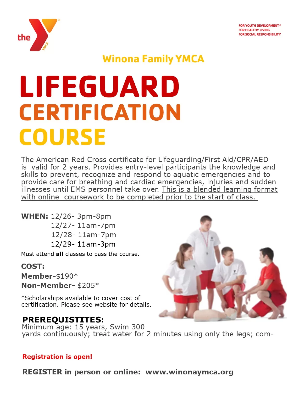 Lifeguard training course 